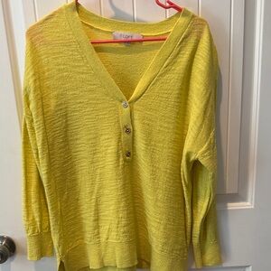 LOFT Sunny Yellow Knit Top